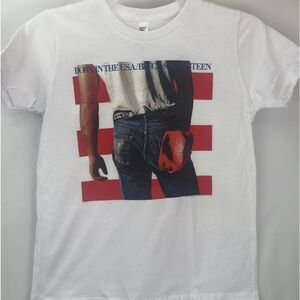 Kids Band T-Shirt BRUCE SPRINGSTEEN Born In the USA Size 8 GIRLS BOYS NWOT
